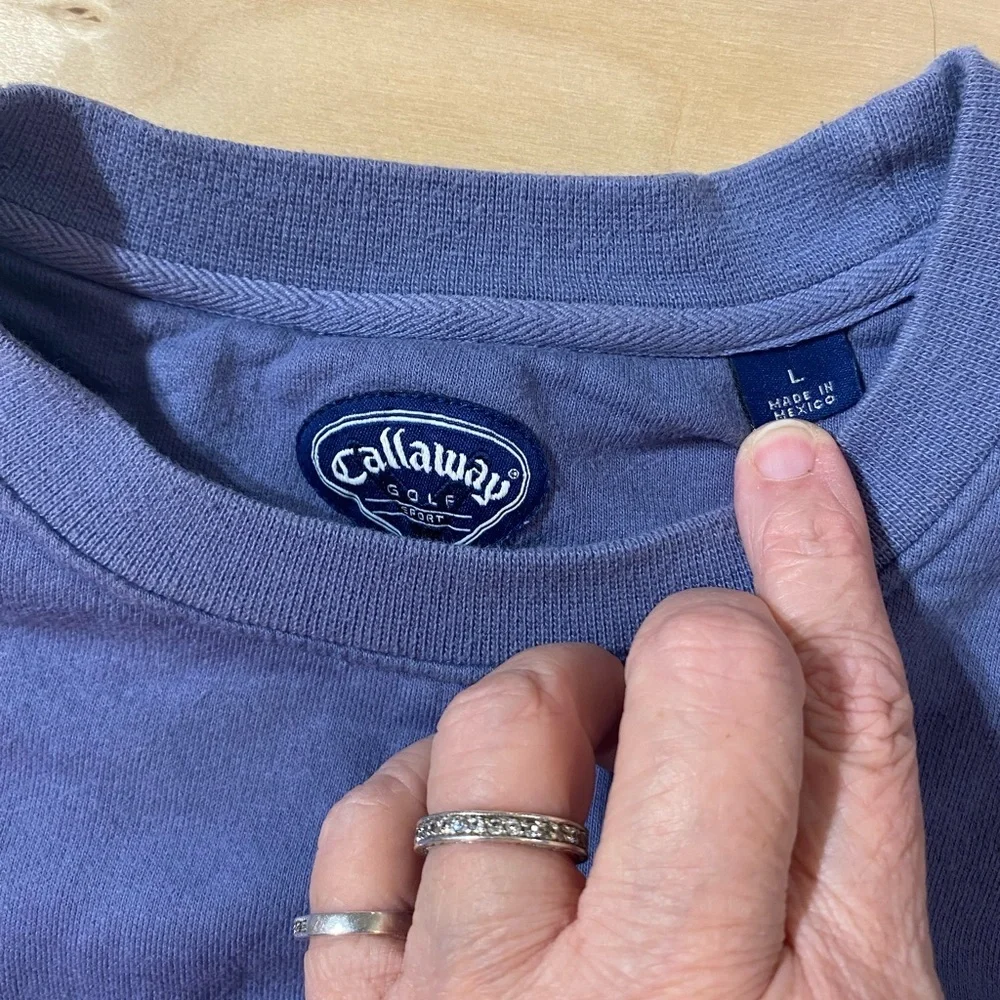 Callaway Golf Men's Blue Sweatshirt Large (PQ)